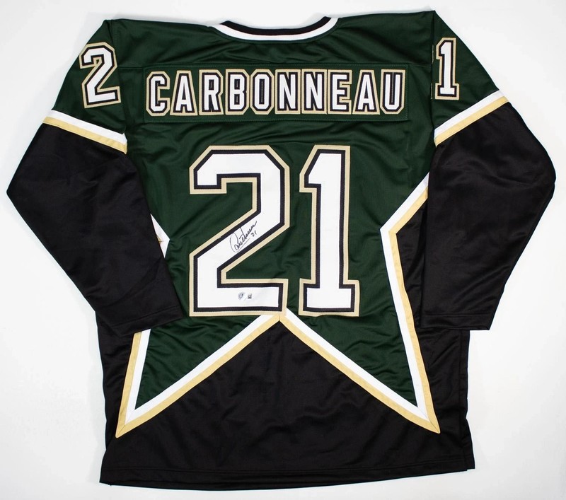 Guy Carbonneau Signed Dallas Stars Jersey (Beckett) 1999 Stanley Champion