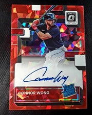 2022 Panini Donruss Optic - Rated Rookie Signatures Connor Wong #RRS-WO Red...