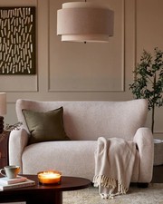 DANETTI Evelyn natural chunky weave 2 seater sofa £999
