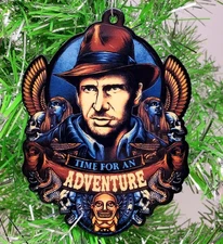 INDIANA JONES ORNAMENT - Raiders of the Lost Arc Adventure Themed Ornament