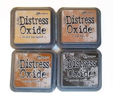 Tim Holtz Ranger Distress Oxide Ink Bundle - Four 3" x 3" Pads T - Tea and
