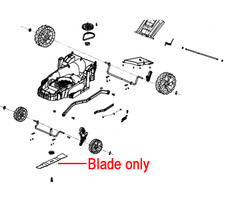 Image of Webb ER33 Electric Lawnmower Blade WE124-103030126