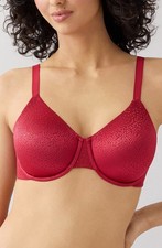 Wacoal 855303 Back Appeal Underwire Back Smoothing Bra Red Sz 34DD