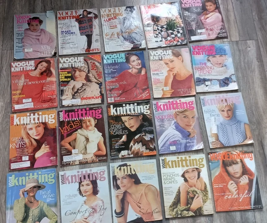 Vogue Knitting International Magazines Vintage 1990 to 2005 Lot of 20 Issues - Image 2 of 4