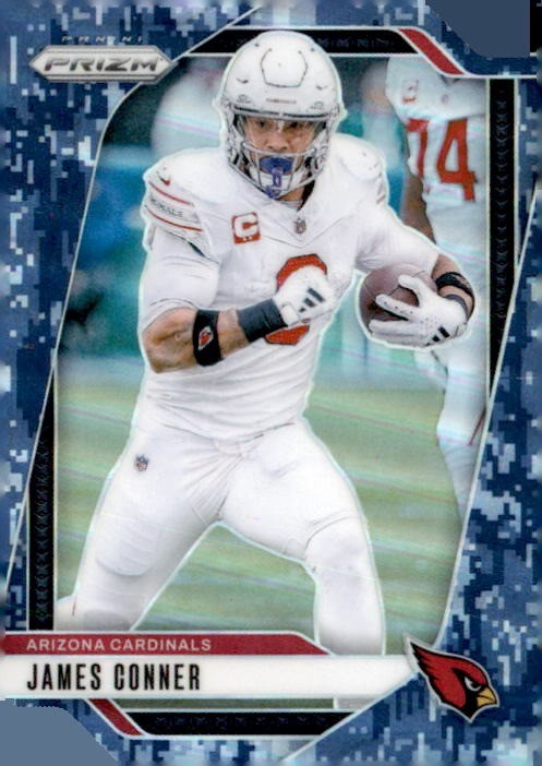 2024 Panini Prizm #2 James Conner Navy Camo #/25