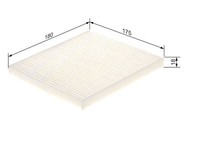 NEU - Bosch 1987435096 Filter, Innenraumluft FüR Mitsubishi