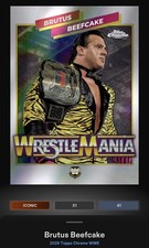 Brutus Beefcake WrestleMania Recall Iconic 2026 Topps Slam WWE Chrome Digital