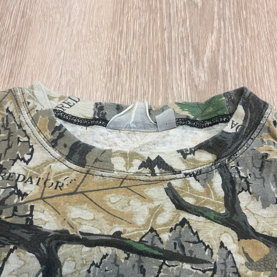 1996 PREDATOR CAMO EVOLUTION PATTERN COTTON LONG SLEEVE POCKET L HUNTING SHIRT - Image 2 of 4