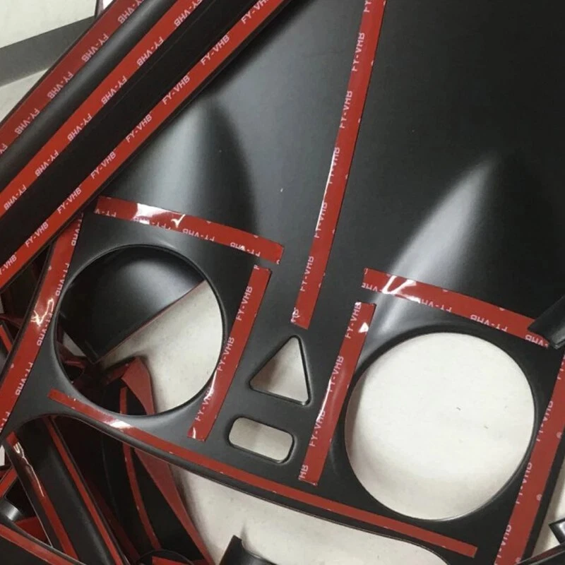 For Honda CR-V CRV 2015-2016 RHD ABS Carbon Fiber Interior Door Trims Stickers - Image 2 of 4