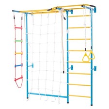 Wall Gym for Kids 7 in 1 Steel Indoor Kids Gym for Exercise Climbing Toys