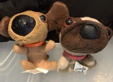 Vintage Mini Plush THE DOG McDonald s Stuffed Animal Happy Meal Toys Set Of Two