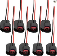 8pcs Fuel Injector Connector Pigtail Connectors Wire Replacement For Ls2 Ls3 8pcs Fuel Injector Connector Pigtail Connectors Wire Replacement For Ls2 Ls3