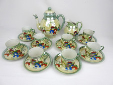 ⭐ Vintage Japanese Tea Set Fine China - 8x Cups and Saucers - Teapot - Cream Jug