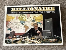 BILLIONAIRE Board Game by Parker Brothers Sealed 1973. EUC