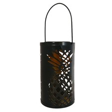 Lampes solaires de jardin en fer, lampes de Projection à motif d'ananas creux