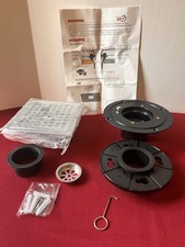 Square Shower Drain Install kit  3-pc Clamping Collar Drain Base Flange Parts 