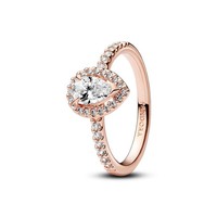 Pandora 182835C01 Ring Funkelnder Birnen-Kranz Zirkonia RoséVergoldet Gr. 54