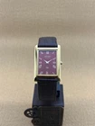 RED DIAL GOLD CASE Vintage Seiko Slim Quartz Men's WristWatch