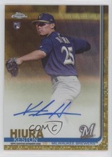 2019 Topps Chrome Rookie Gold Wave Refractor 10/50 Keston Hiura #RA-KH Auto 7xr