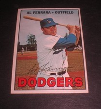 1967 AL FERRARA TOPPS BASEBALL CARD   - No. 557
