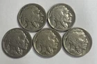 1928-S 1934 1935 1936-D 1937 Buffalo Nickel Lot of 5