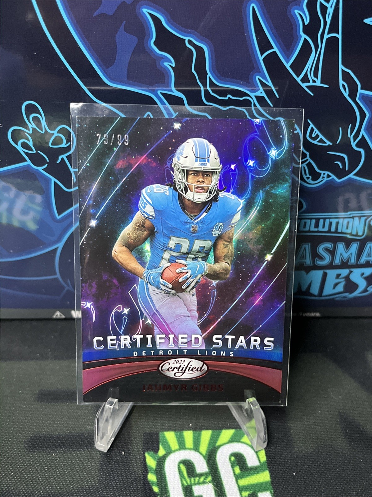 2023 Certified Football Jahmyr Gibbs Rookie Certified Stars Red /99 #CS-16