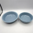 Fiesta Homer Laughlin Periwinkle Blue Set Of Two Bowls 6.75" & 5.5"