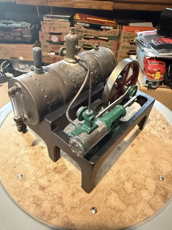 Weeden Toy Steam Engine #14 - Cast Iron Base - Working