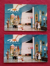 2 Disneyland MONSANTO HALL OF CHEMISTRY postcards Tomorrowland 1960s