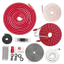 CT Sounds 1/0 Gauge CCA Complete Amp Wiring Install Kit, AMPKIT-0GA-PRO