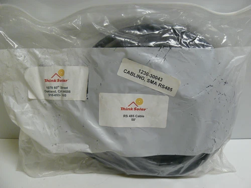 THINK SOLAR RS 485 CABLE 50' BELDEN 31070 SHIELDED FOR SOLAR PANELS NEW