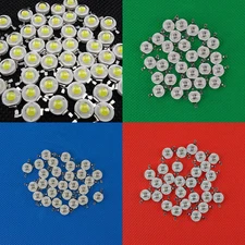 100 50 10 pc 3W High Power red/green/blue LED LED Bulb Lamp Light USA Seller