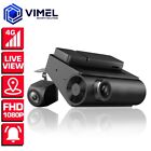 4G Dash Camera Front Rear Gps tracker Dashcam Security Parking Sim card 24/7