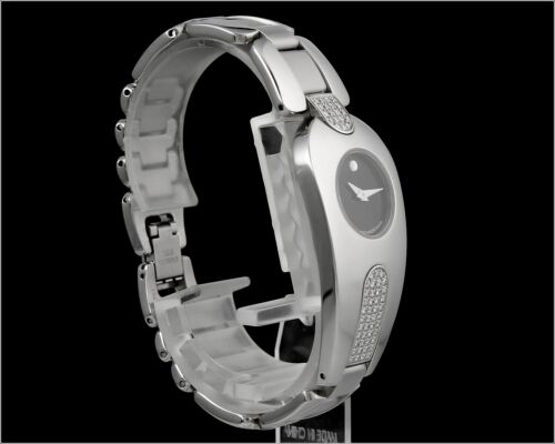 Ladies MOVADO Museum Timema Pavé Diamond Stainless Steel Watch 84.A1.1930.S - Picture 3 of 5