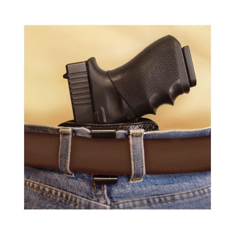 Smith & Wesson M&P Shield 40 & 9mm IWB Black Leather Belt Gun holster