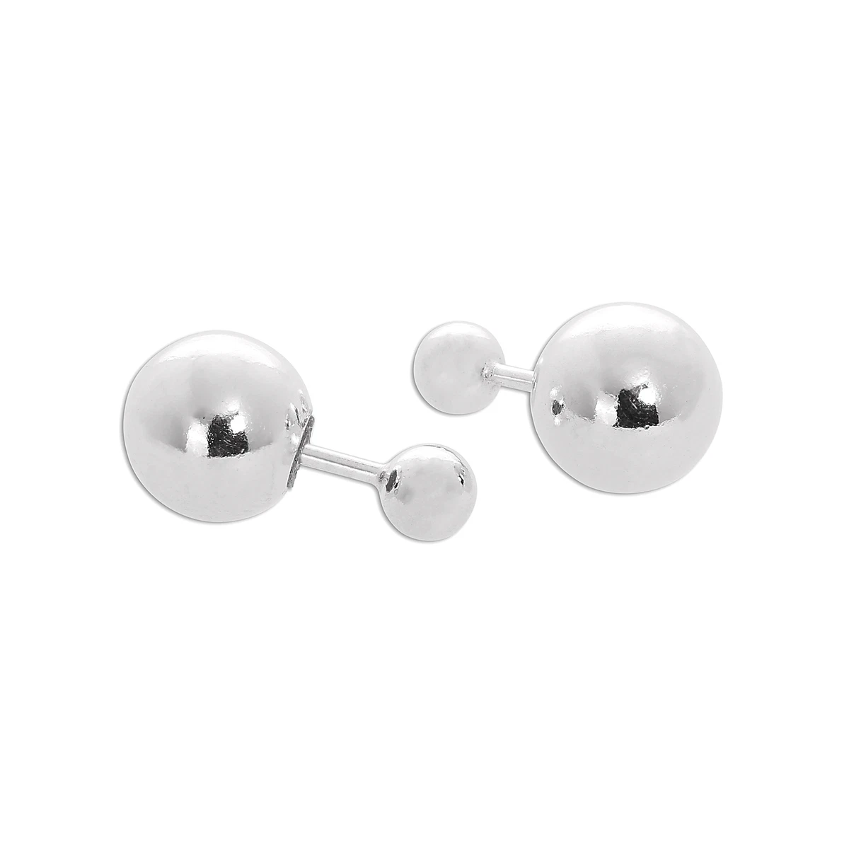 2 Pair Sterling Silver Stud Earrings Cross CircleXO; India | Ubuy