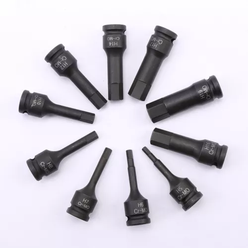 10Pcs Impact Hex Bit Socket Set 1/2" Drive Hexagon Allen Key H5-H19 Tools Kit - Picture 8 of 12