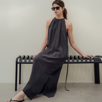maxi dresses summer Women's Bohemian Beach Long Dress Spring Summer Casual V-Neck