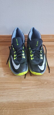 Nike Zoom Devosion Mens‎ Basketball Shoes Black Volt Silver 844592-002 Size 11 Nike Mens Zoom Devosion 844592-002 Black Basketball Shoes  main image 4