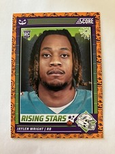 Jaylen Wright 2024 Score Halloween Rising Stars Orange Pumpkin #27 Dolphins RC