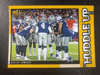 DALLAS COWBOYS 2020 Score ''HUDDLE UP'' #HDL-DAL Gold Parallel DALLAS COWBOYS