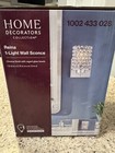 Reina Home Decorators 1-Light Wall Sconce Chrome w/ Caged Glass Beads 1002433028