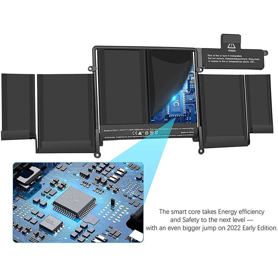 A1502 A1493 Batterie pour MacBook Pro 13"A1502 A1493 A1582 Retina 2013 2014 2015 - Imagen 3 de 4