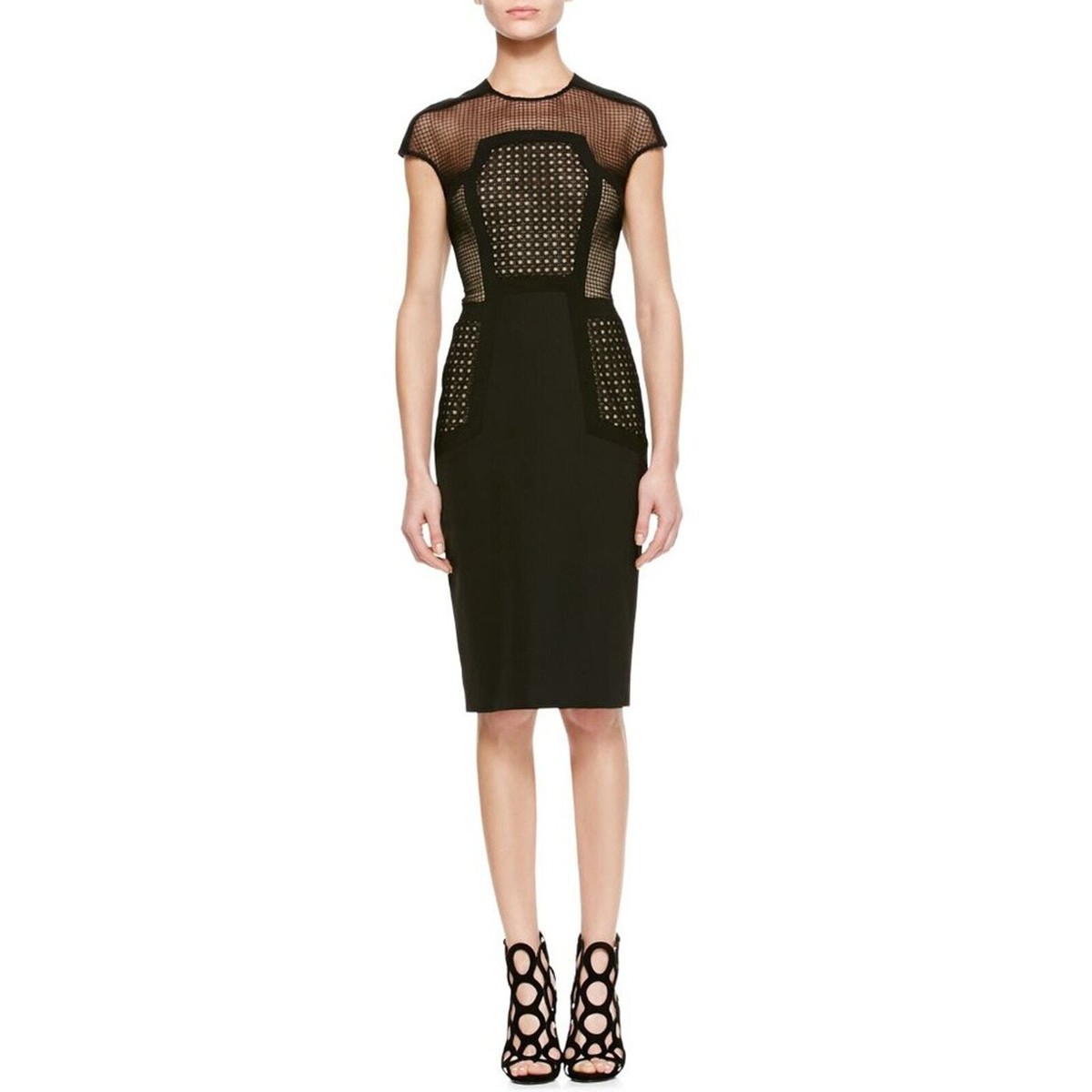 Lela Rose Placed Lace Sheath Dress Black Size 14 | eBay Lela Rose Placed Lace Sheath Dress Black Size 14 | eBay