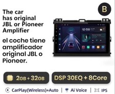 RADIO 2 DIN 9" PER TOYOTA LAND CRUISER PRADO 120 BLUETOOTH NAVIGATORE CARPLAY 4G