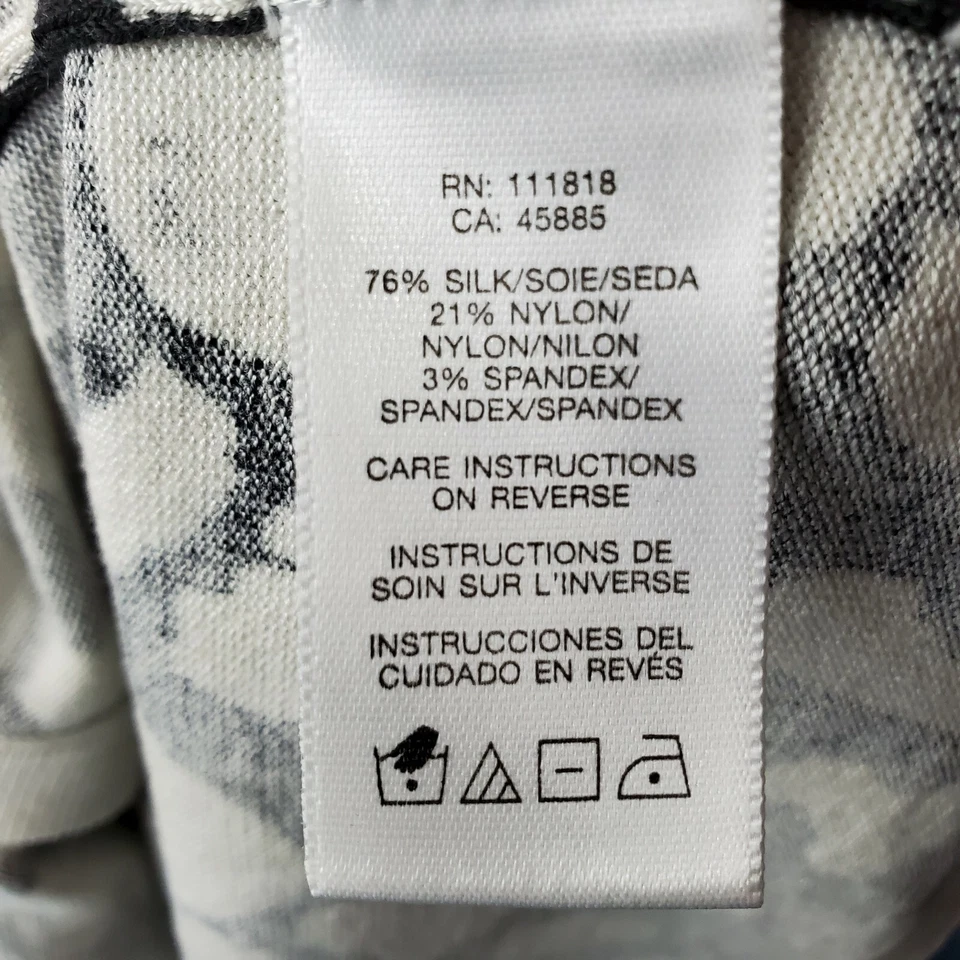 Cárdigan suéter Michael Kors para mujer mezcla de seda gato grande estampado animal talla mediana Foto 4 de 4