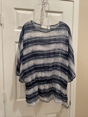 Débardeur Sans Manches Chico's Bleu, Taille XL, Occasion En Excellent état