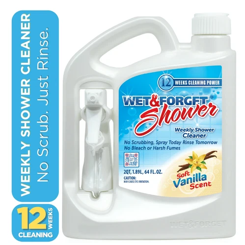 2- PACK Wet & Forget Weekly Shower Cleaner, Vanilla Scent, 64 fl oz - Picture 2 of 9