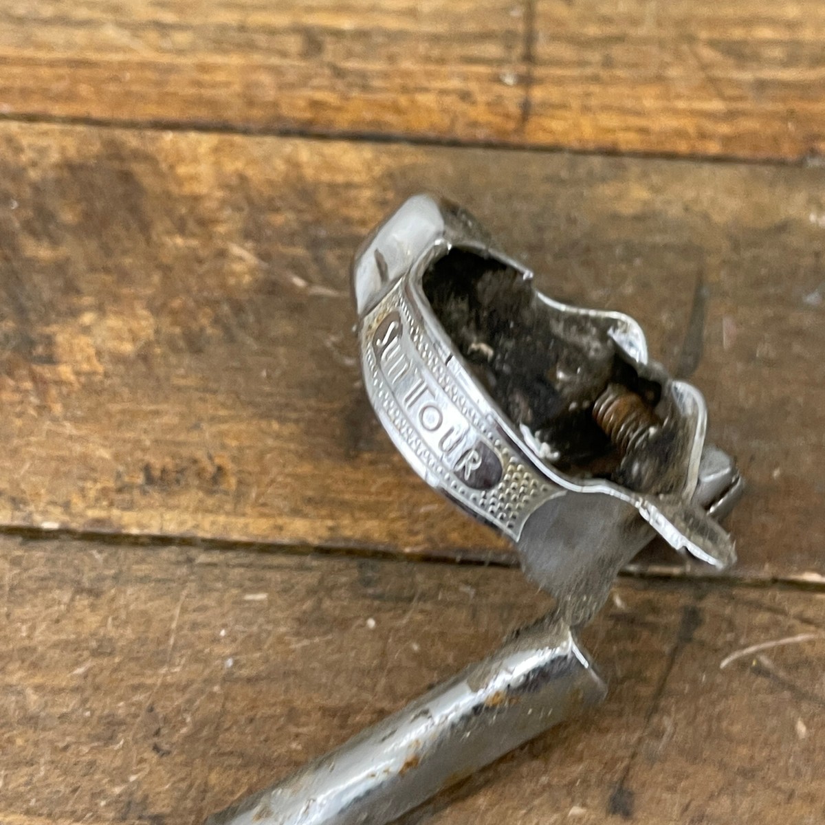 Vintage Suntour guide de câble arrêt de câble réglage pince à tube sur