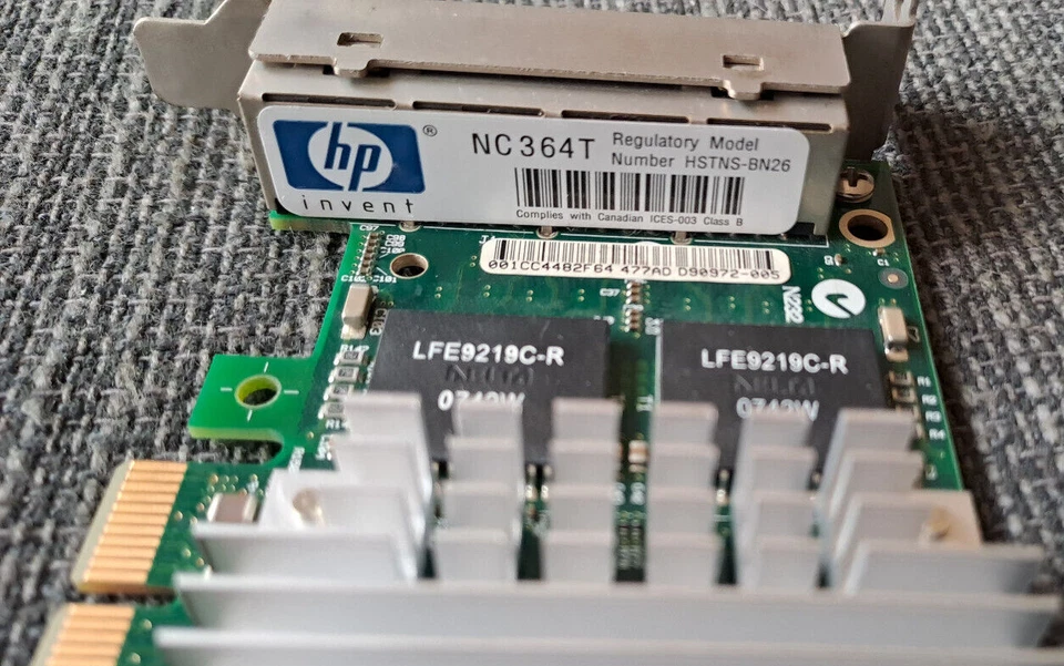 Scheda HP NC364T 4x RJ45 network lan - Immagine 3 di 4